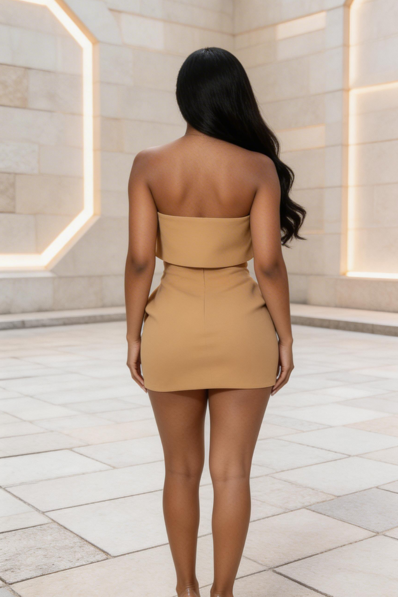 DESERT MUSE STRAPLESS MINI DRESS