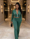 SPORT LUXE ZIP-UP LOUNGE SSET